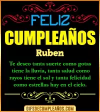 Frases de Cumpleaños Ruben